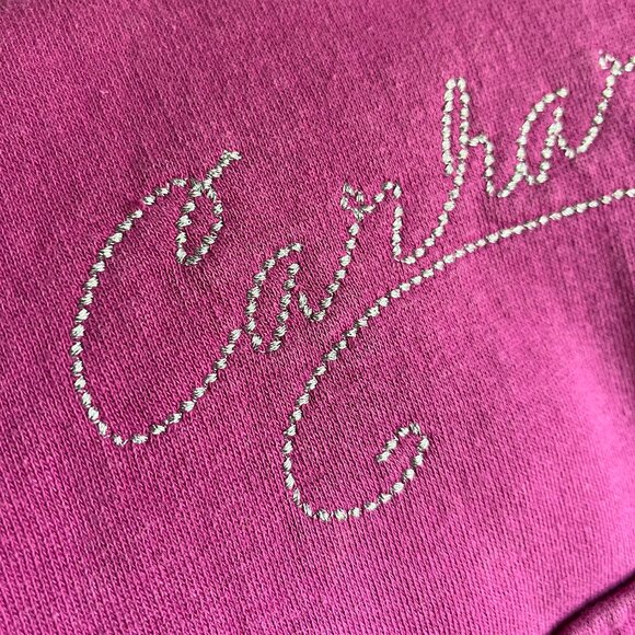 Carhartt fuchsia horseshoe hoodie M 8-10 - Picture 2 of 10